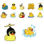 Cute Cartoon Rubber Duck Stickers - Roll of 50's 